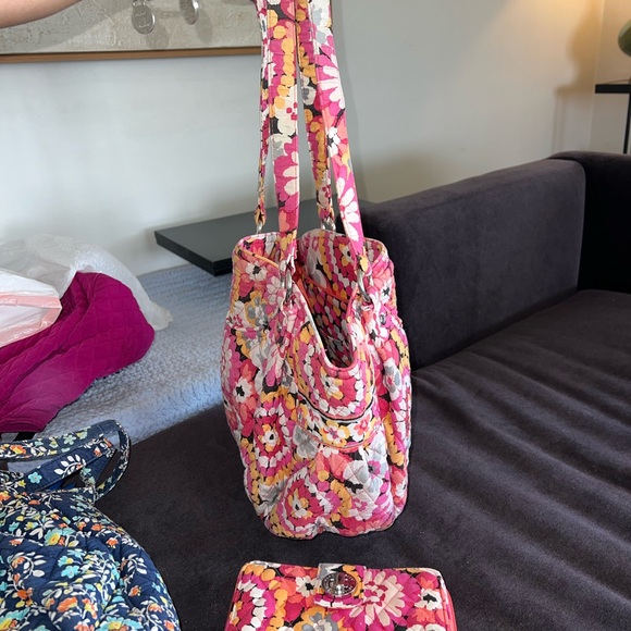 Orange and pink Vera Bradley purse and wallet - Picture 2 of 5